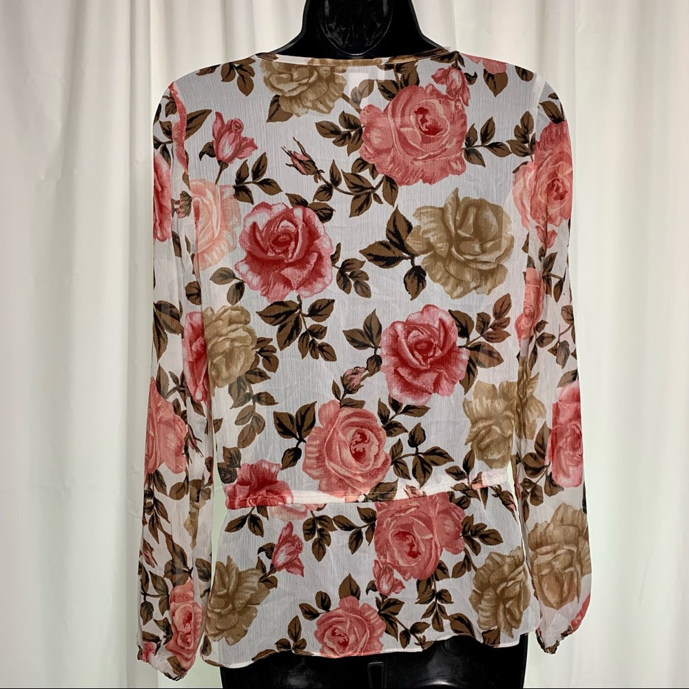 Charter Club Roses Ruffle Blouse - Picture 4 of 10